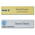 Marathon Metallic Engraved Plastic Desk & Wall Name Plate (2"x8")